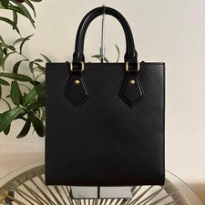 LOUIS VUITTON LOUIS VUITTON Sac Plat Shoulder Bag Handbag Epi Black #QYB5D6