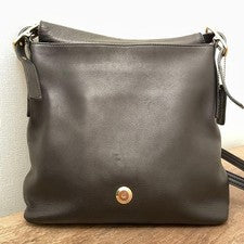 OLD COACH 9829 Black Leather Shoulder Bag #QYJXWW