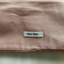 MIU MIU Brown Leather Handbag Shoulder Bag Women #QYDBCK
