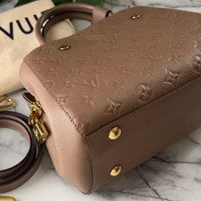LOUIS VUITTON Montaigne BB Taupe Empreinte #QY67YH
