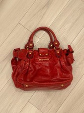 Miu Miu red ribbon handbag #QYFWNF