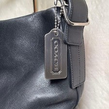 OLD COACH One-Shoulder Black Bucket Bag Legacy Leather 9151 #QYCNO2