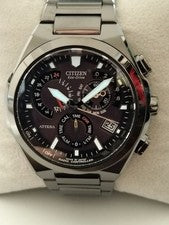Replaced: Black Titanium Citizen Attesa Radio-Controlled Solar Watch E61 #QYI8CF