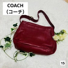 Old Coach shoulder bag, model 4161, made in the USA, red leather. #QY25EA