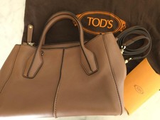 TOD'S (Tod's) Taupe Beige Brown Bag #QYGCDU