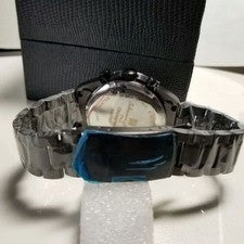 Limited Black IP Coating Center Chronograph Men Watch 100M Water Resista #QY56G1