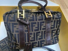 FENDI Zucca pattern handbag 2-way wallet set #QYG48O