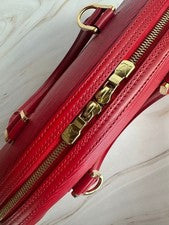Louis Vuitton Epi Soufflot Handbag, Red #QYJBYV