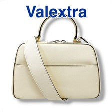 Valextra handbag, Serie Esse, medium size, ivory, white leather. #QY7K0R