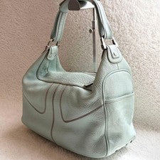 TOD'S Color: Tod's handbag, green, grained leather, genuine Green #QYDJB6