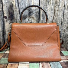 Valextra Iside 2-Way Handbag, Brown Leather #QY6W2R