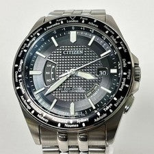 Citizen Men's Watch Eco-Drive Radio-Controlled Solar 3-Hand Japanese #QYH5RN