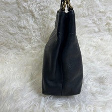 COACH Old Coach Shoulder Bag, Leather, Black #QY1APA