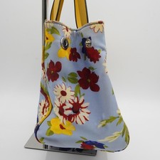 Miu Miu 2-Way Bag, Blue Floral Canvas, Strap, Card Holder #QY5MEO