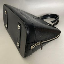 Louis Vuitton New Model Black Alma Epi Handbag with Silver Hardware #QYBLEW