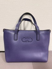 FERRAGAMO bag, double Gancini design, purple. #QYL8LY