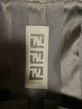 FENDI Pecan 7VZ056 Backpack Black Yellow Leather #QY7XXM