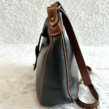 Classic Old Coach Leather Shoulder Bag with Turnlock Closure #QY9NQU
