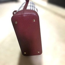 BURBERRY Checkered Bordeaux Handbag #QY5DAB