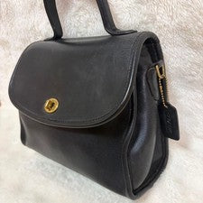 COACH Classic USA Regina Bag 9977 Black #QYKL5T