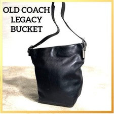OLD COACH One-Shoulder Black Bucket Bag Legacy Leather 9151 #QYCNO2