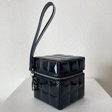 Classic CHANEL chocolate bar cube mini bag, 2002, Matelassé. #QY4IH3
