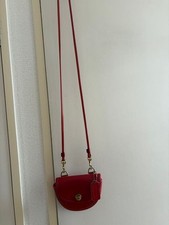 COACH Shoulder Bag, Red, Turnlock Mini Bag #QYHLCB