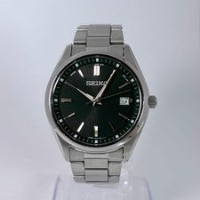 SEIKO Men's Watch with Accessories, Green Dial, Solar Powered, Radio Con #QYJXV5