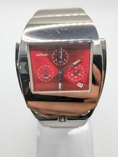 Titanium Ricoh BART YEAR 2000 Chronograph Red Dial #QYI0XV
