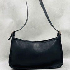 Old Coach One-Shoulder Bag, Black Leather, 9071 #QYJIQ2