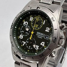 Seiko Men's Military Khaki Pilot Watch #QYKSNY