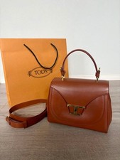 TOD'S leather handbag, brown. #QYI7ZI