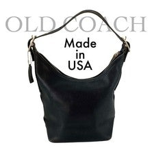 Classic Coach Leather One-Shoulder Bag (Made in USA) #QYH67D
