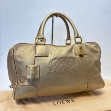 Loewe Amazona 36 Gold Handbag Anagram with Key #QYFNS7