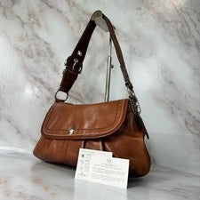 OLD COACH one shoulder leather brown #QY1ANZ