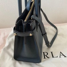 FURLA Leather Handbag Dark Blue #QY454L
