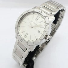 BVLGARI Bvlgari BB39S Silver Men's Winding Watch with Box and Paper #QYJQ6X