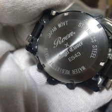 Roen x ES43 Black Men Quartz Watch Japanese Brand #QYKKSF