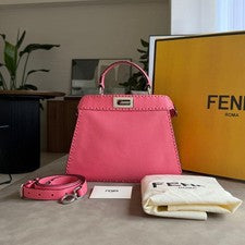 FENDI ISeeU Selleria Peekaboo Small Pink #QY8TY7