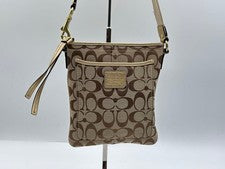 Coach Signature Shoulder Bag, Beige #QY431Z