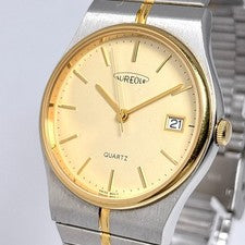 AUREOLE Men's Watch, Two-Tone, Date, Round #QYEKWA