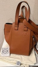 LOEWE Hammock, 2020 model, Small Tan Brown Leather #QYL1F2
