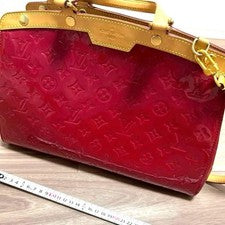 LOUIS VUITTON Monogram Vernis MM Red #QY1JRJ