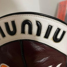 MIU MIU Leather Western Boots Pointed Toe