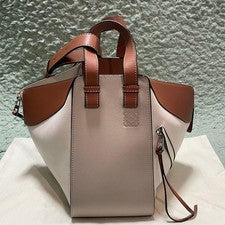LOEWE Hammock Small Bicolor White #QY4YXI
