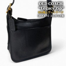 OLD COACH Legacy Zip 9966 Black Leather #QY8SQR