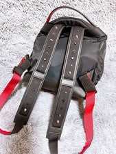 CHRISTIAN LOUBOUTIN Buckle Bis Small Backpack Black Leather #QYIV5B