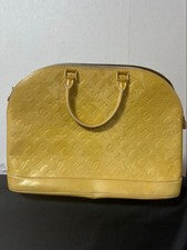 LOUIS VUITTON Monogram Vernis Handbag Zip Closure Double #QY67W5