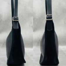 Old Coach One-Shoulder Bag, Black Leather, 9071 #QYJIQ2