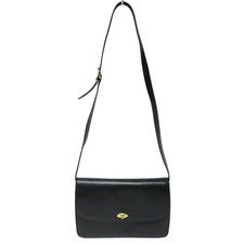 Old Coach Turnlock Shoulder Bag, Black, Made in Italy #QY55HB